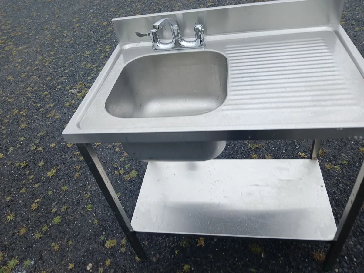 Stainless steel cabbinet sink unit delivered - Image 1