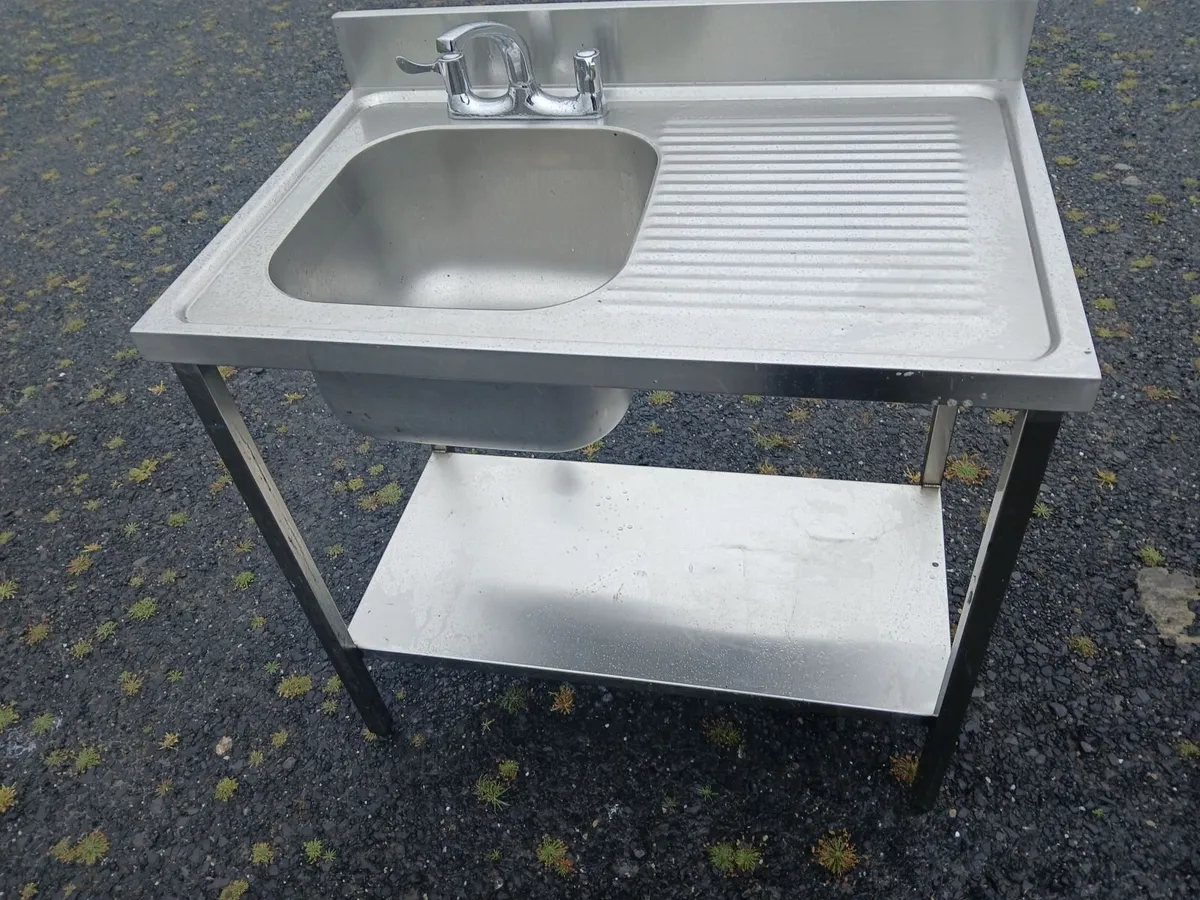 Stainless steel cabbinet sink unit delivered - Image 4
