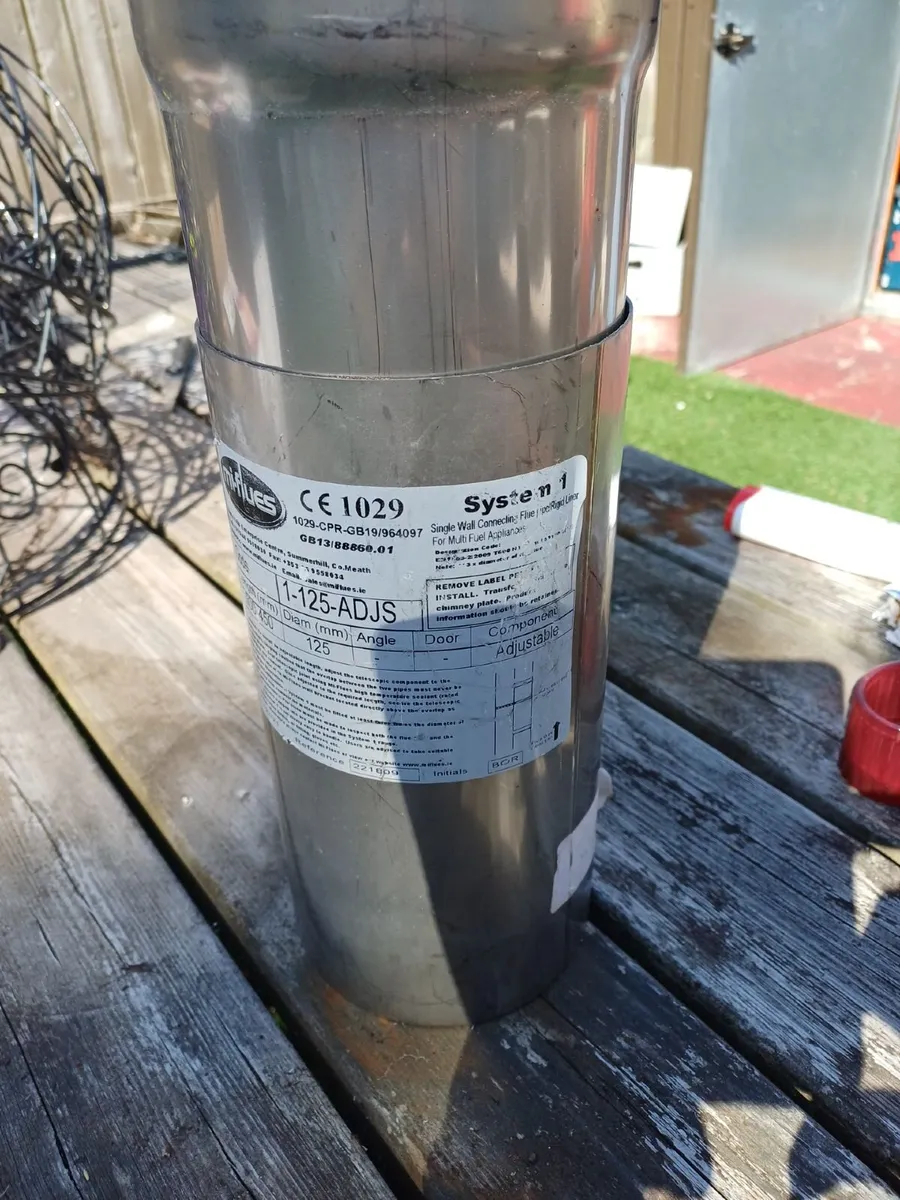 Mi-Flues System 1 Adjustable Flue Pipe 125mm –