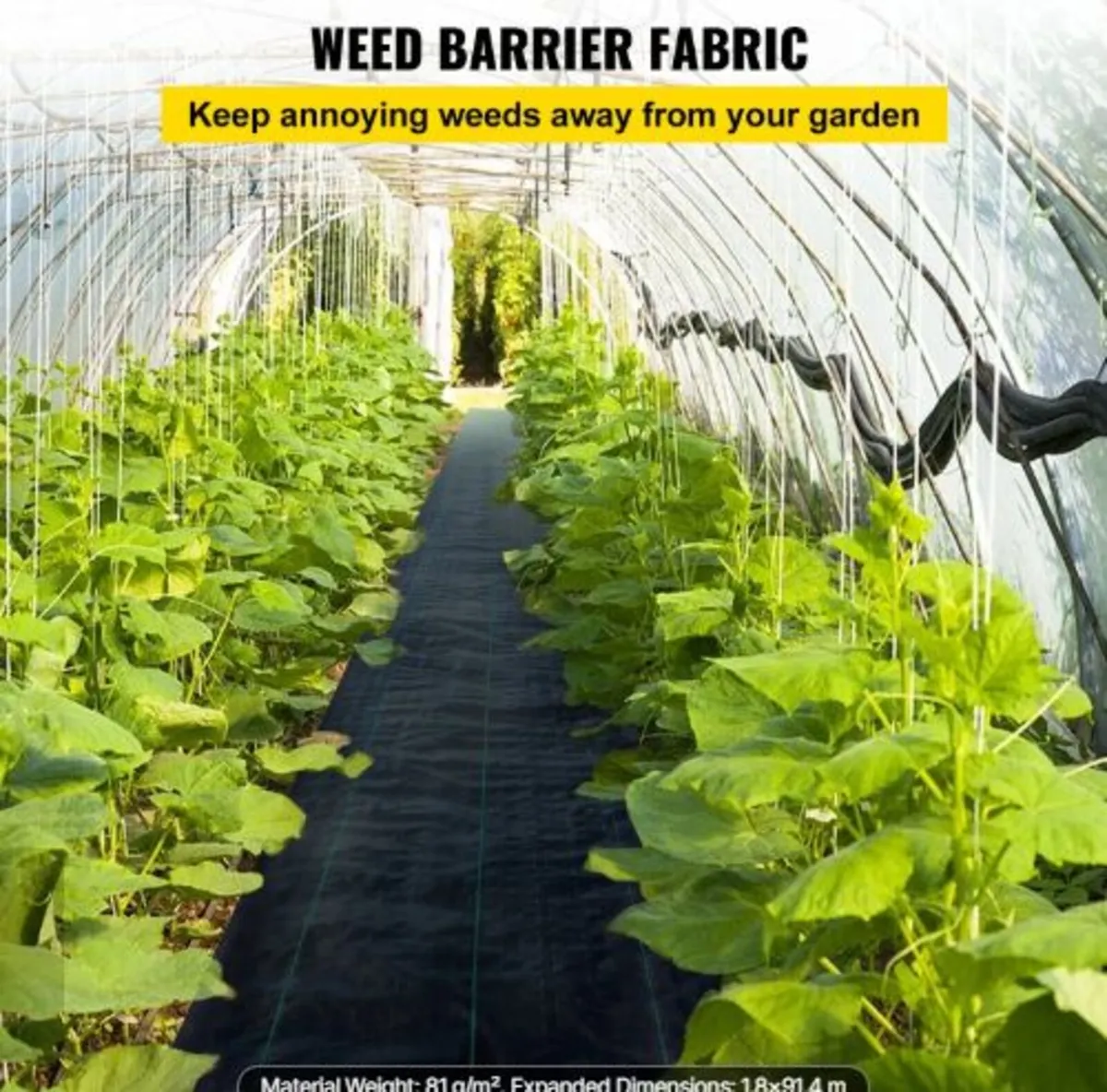182.9 x9144 cm Heavy Duty PP Woven Weed Barrier - Image 2