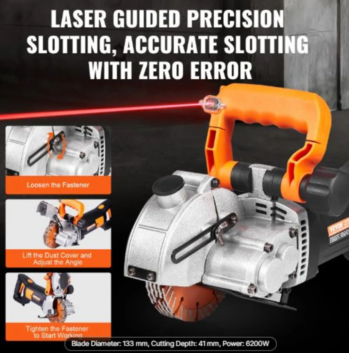 Electric Wall Chaser, Wall Groove Cutting Machine - Image 3