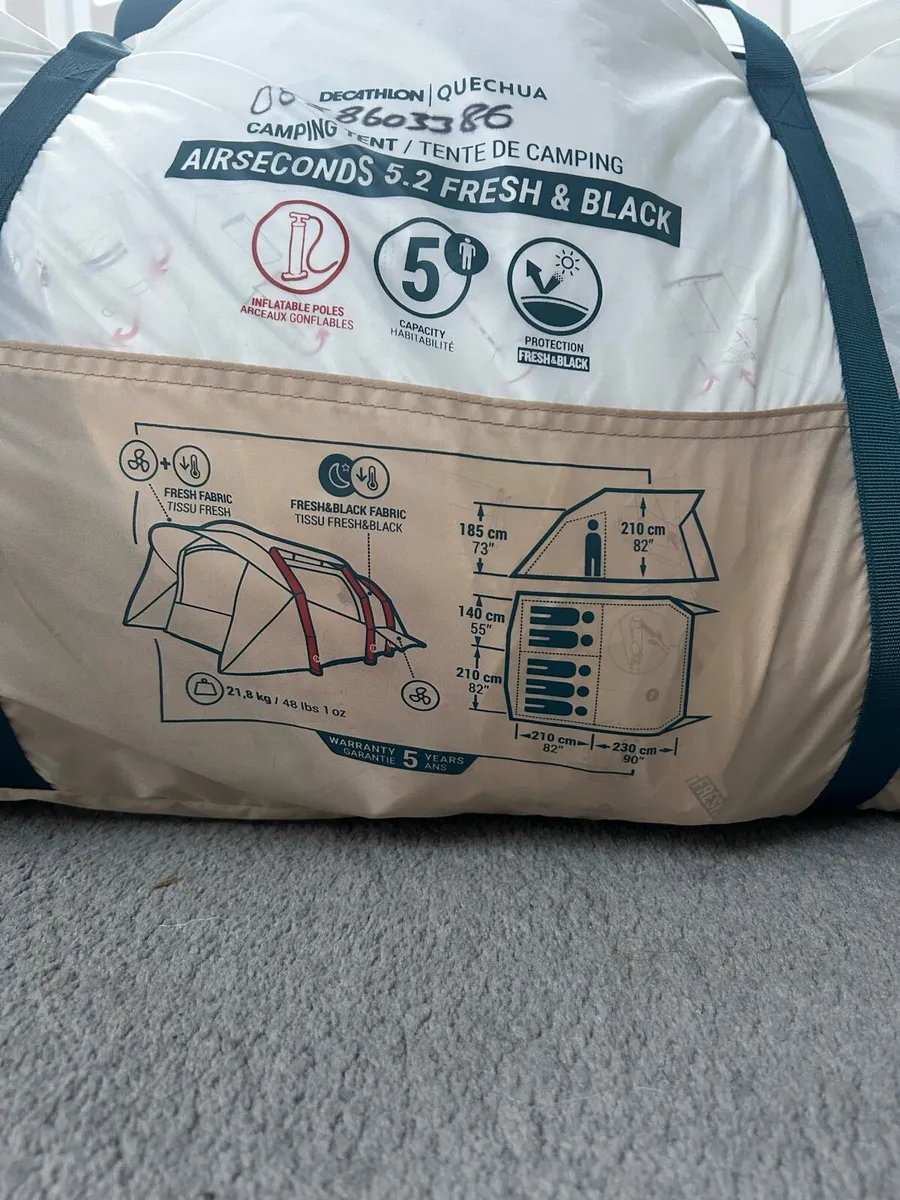 Decathlon 5 person tent - Image 3