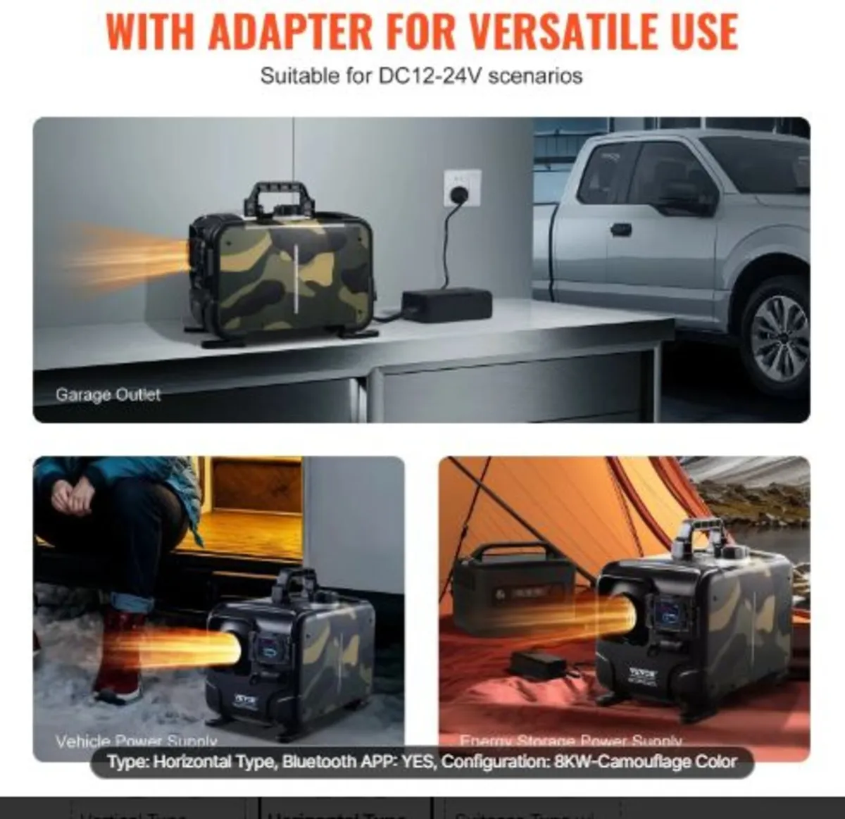 5-8KW Diesel Heater,12V/24V All in One Diesel Air - Image 2