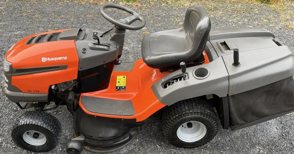 2023 Husqvarna TC138 Ride-On Lawnmower + Mulching - Image 2