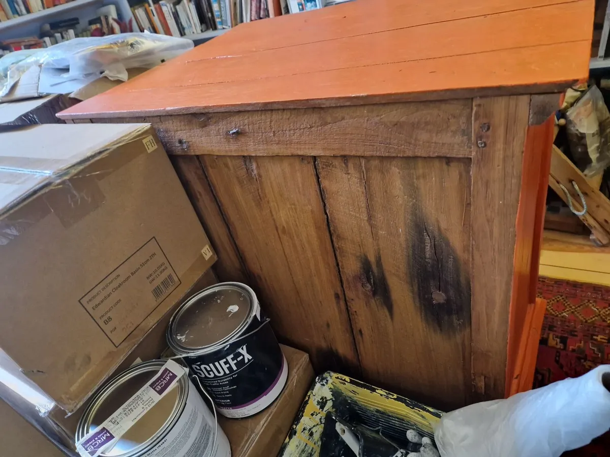 19th cetruary hardwood chicken coup cupboard - Image 2