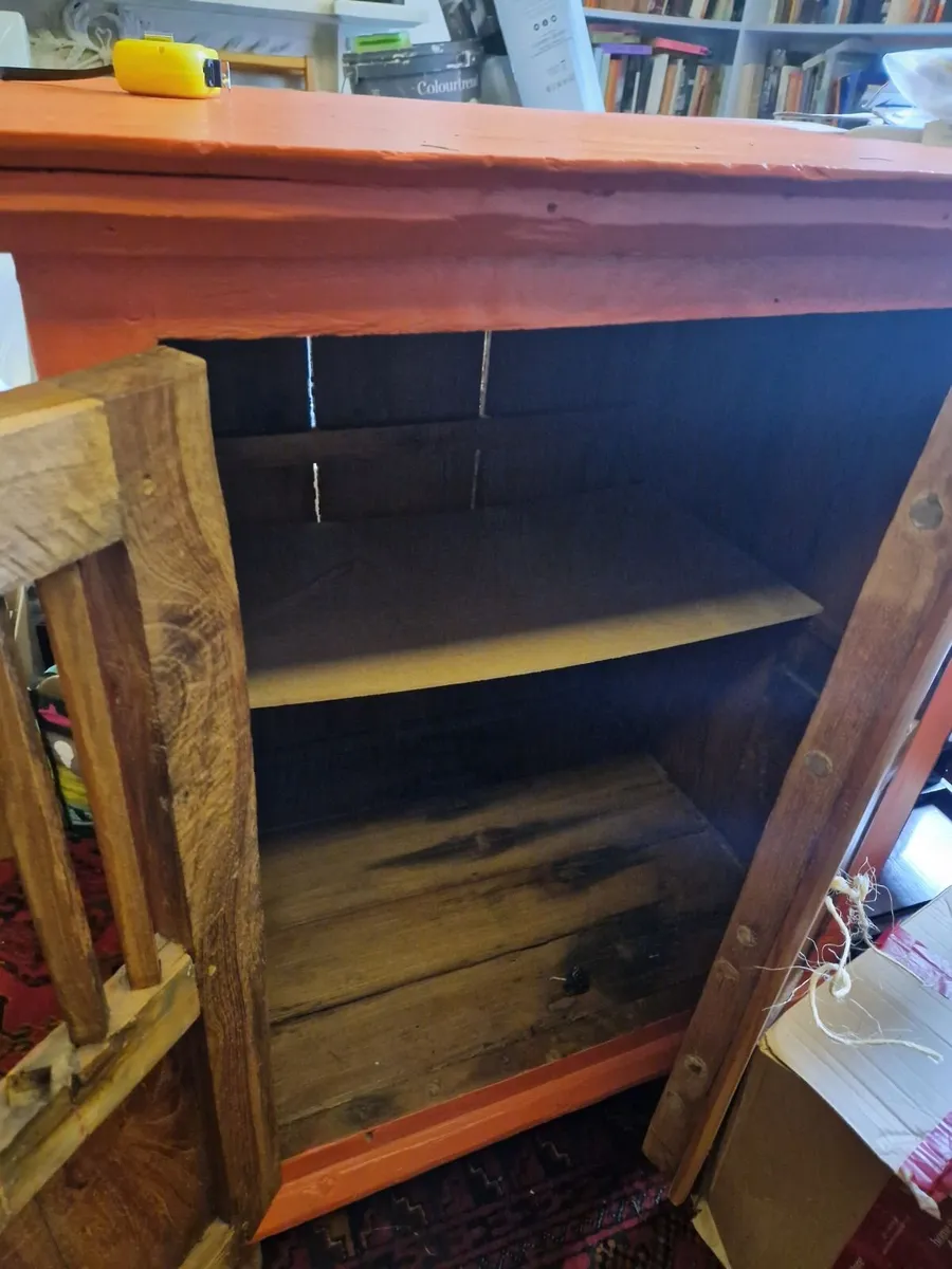 19th cetruary hardwood chicken coup cupboard - Image 3