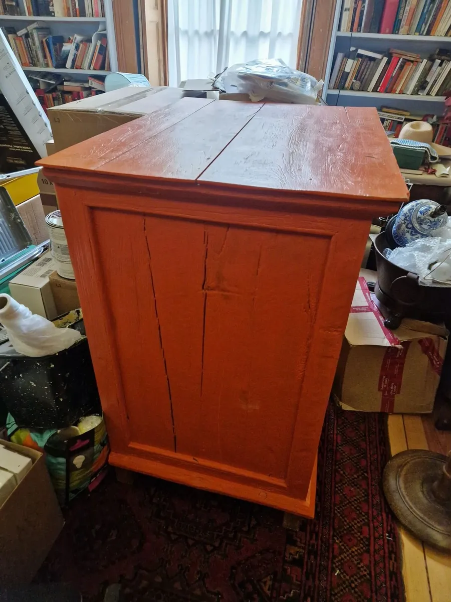19th cetruary hardwood chicken coup cupboard - Image 4