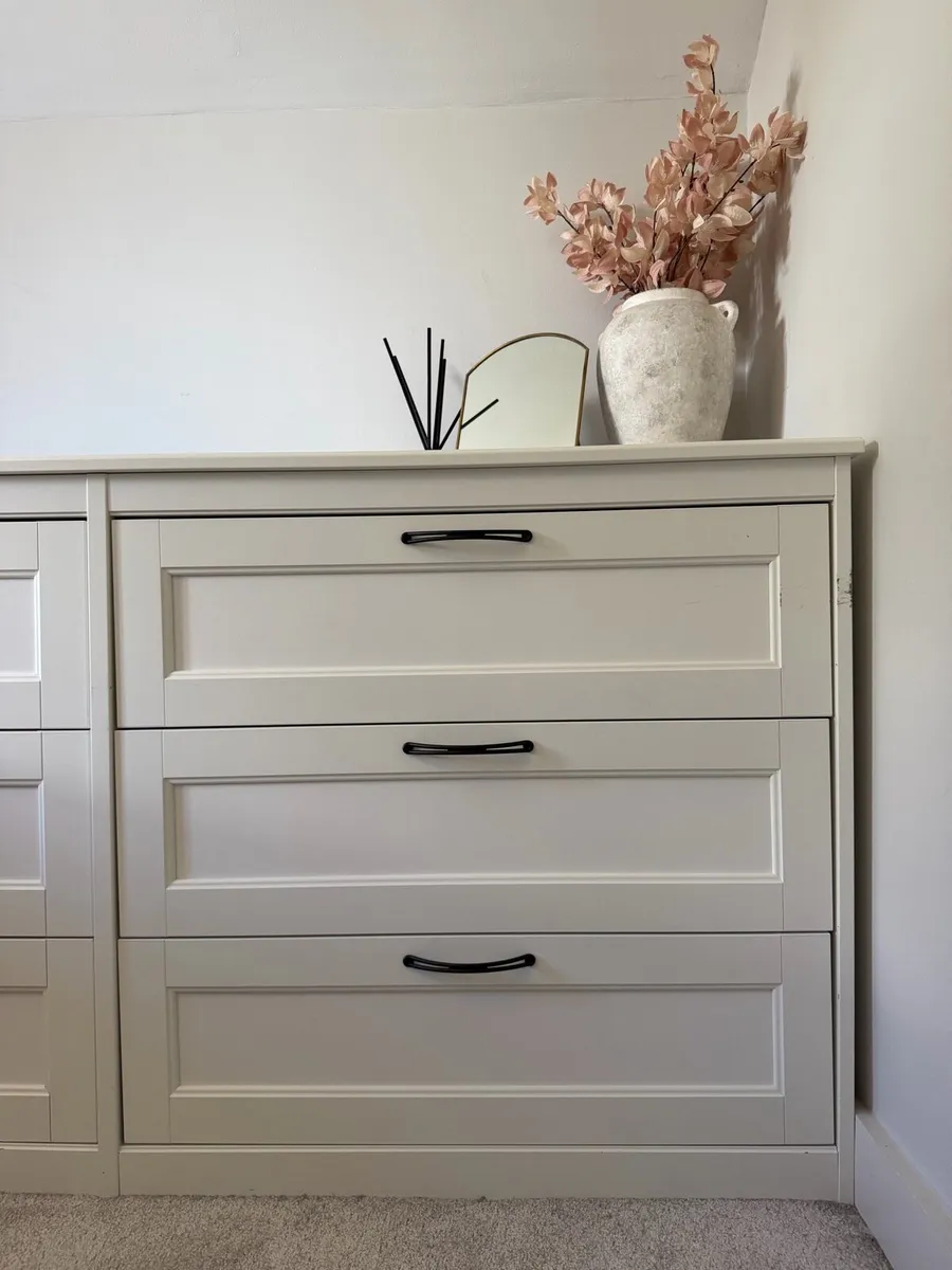 IKEA SONGESAND White Double Chest of Drawers - Image 3