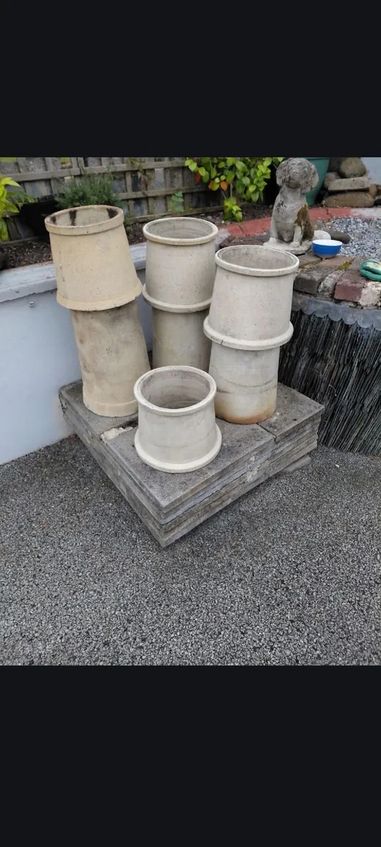 vintage / reclaimed clay chimney pots,