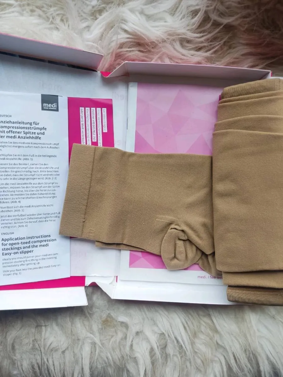New Medi Mediven thigh high compression stockings - Image 3
