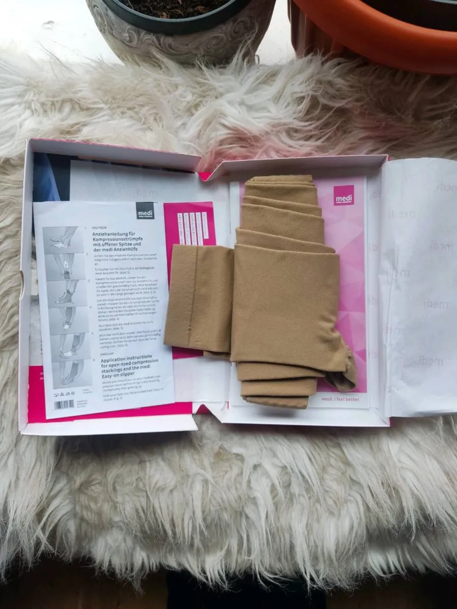 New Medi Mediven thigh high compression stockings - Image 1