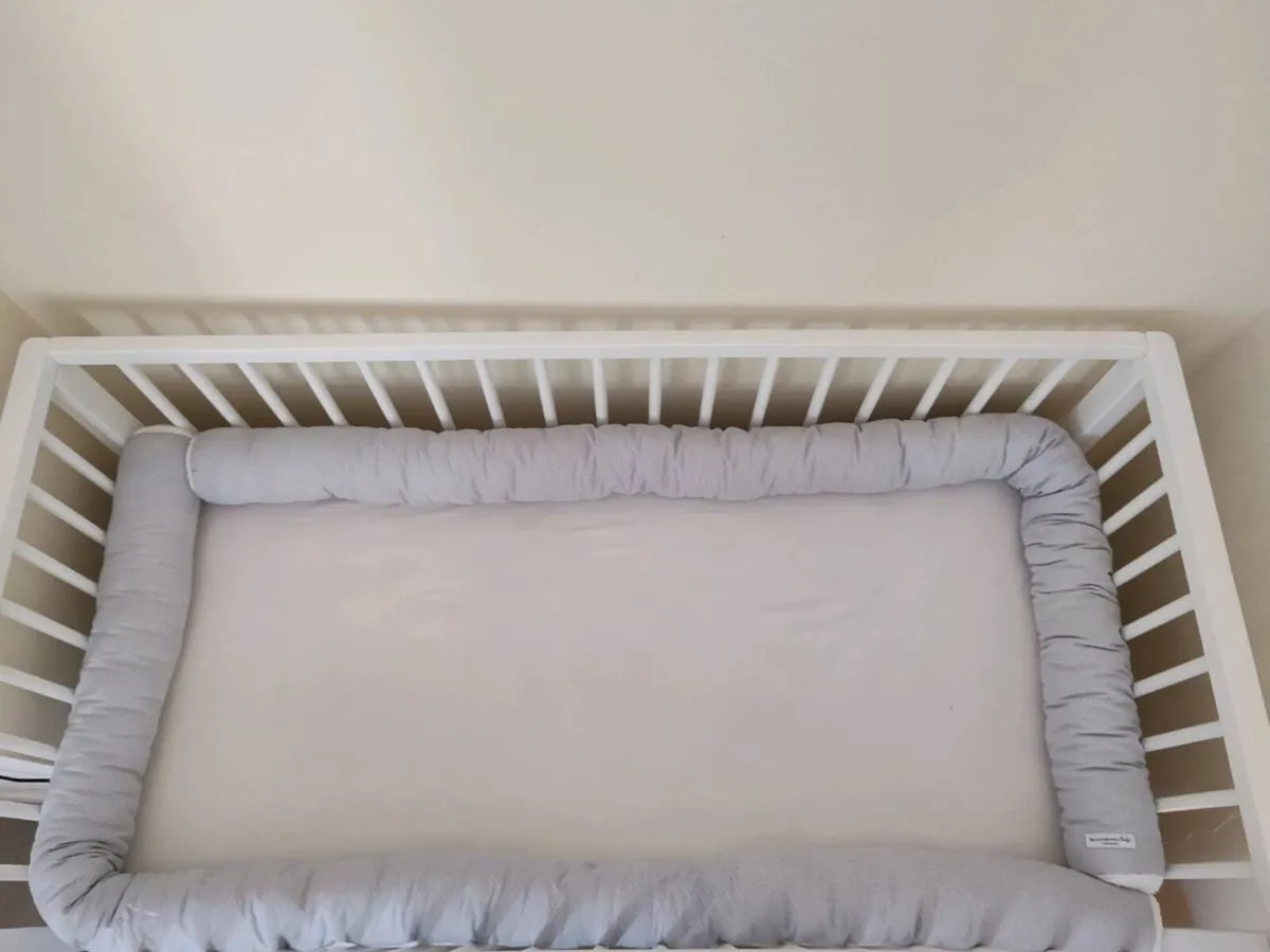 2x Blausberg Baby bed snakes (cot bumpers) - Image 1