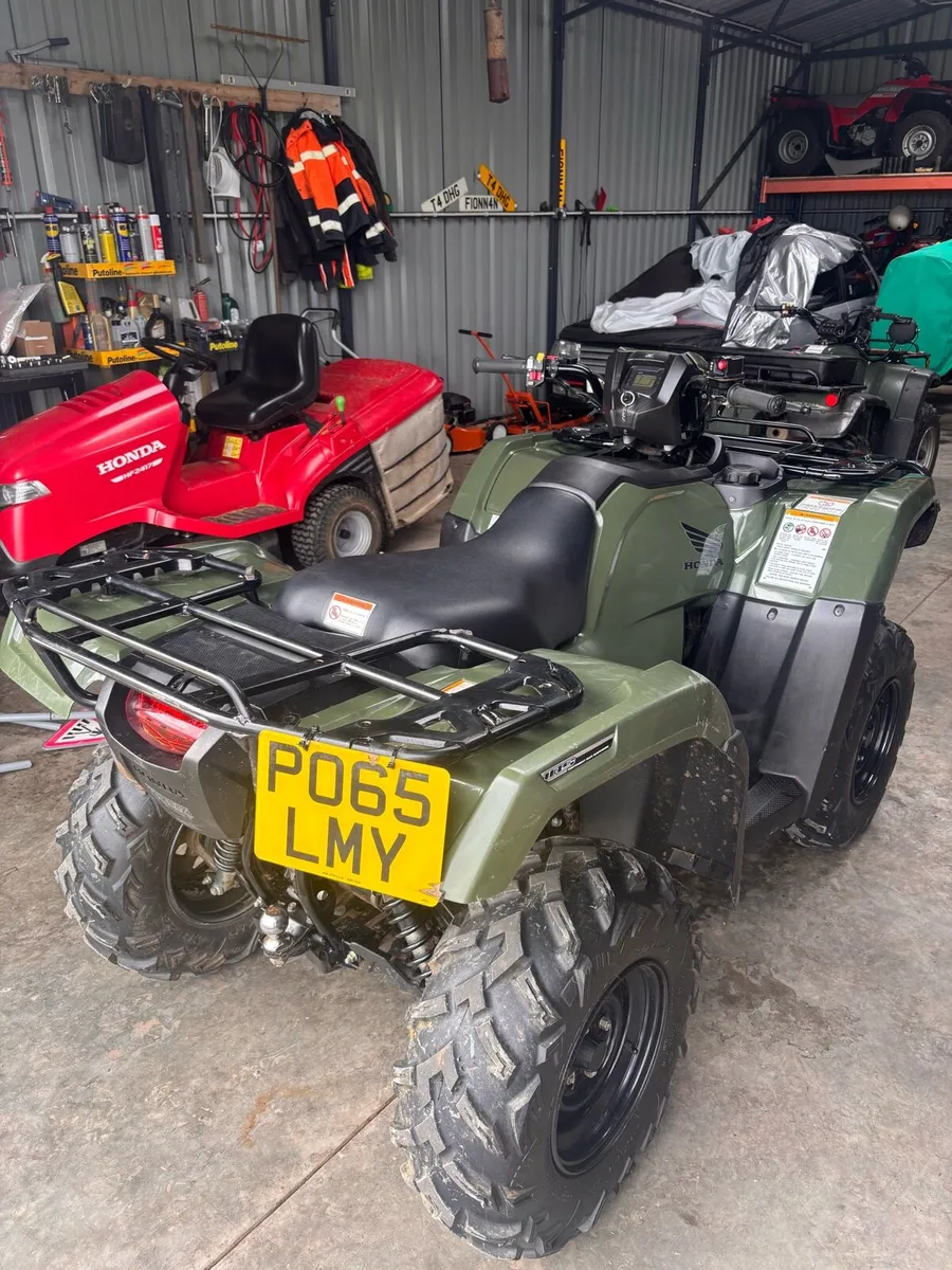 Honda TRX 500 - 122 hours, manual, IRS, Road Reg - Image 2