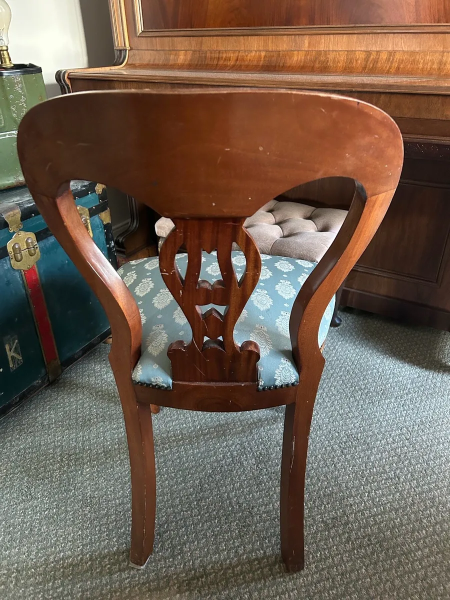 Antique balloon back chairs - Image 2