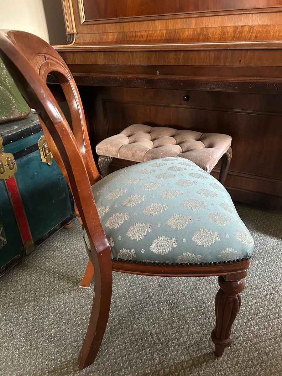 Antique balloon back chairs - Image 3
