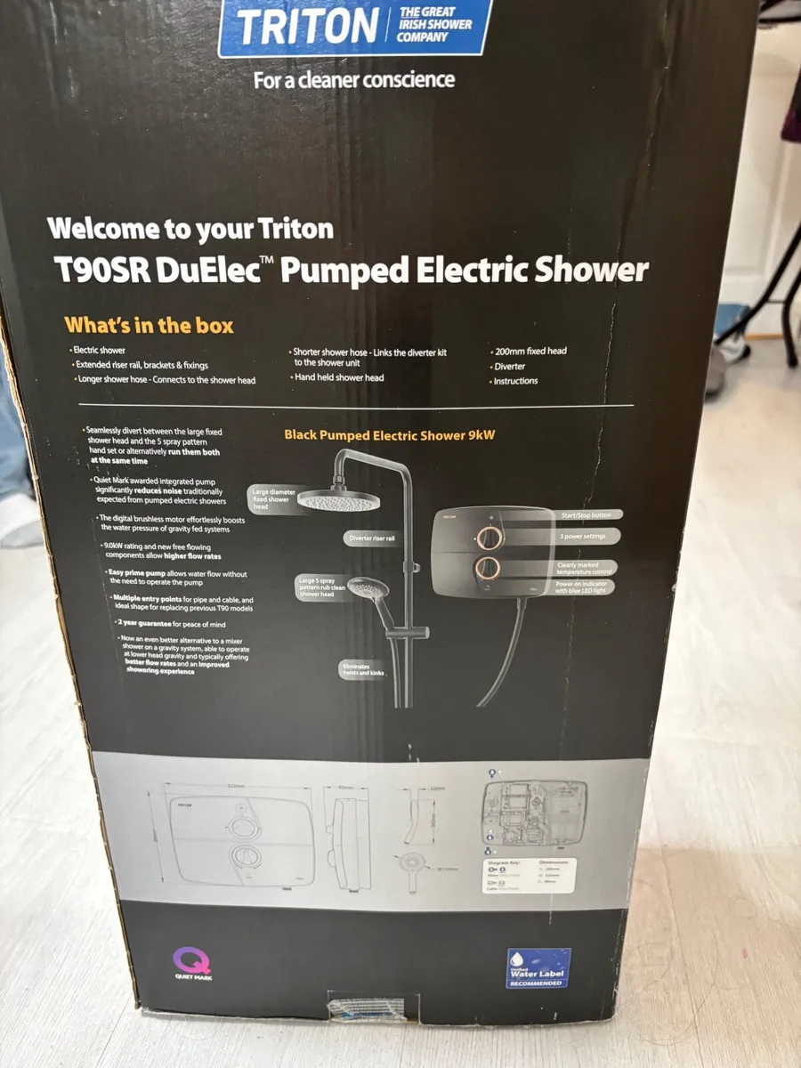 Pumped electric shower - Image 1