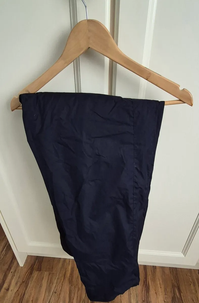 Ladies navy waterproof trousers size 14 - Image 1