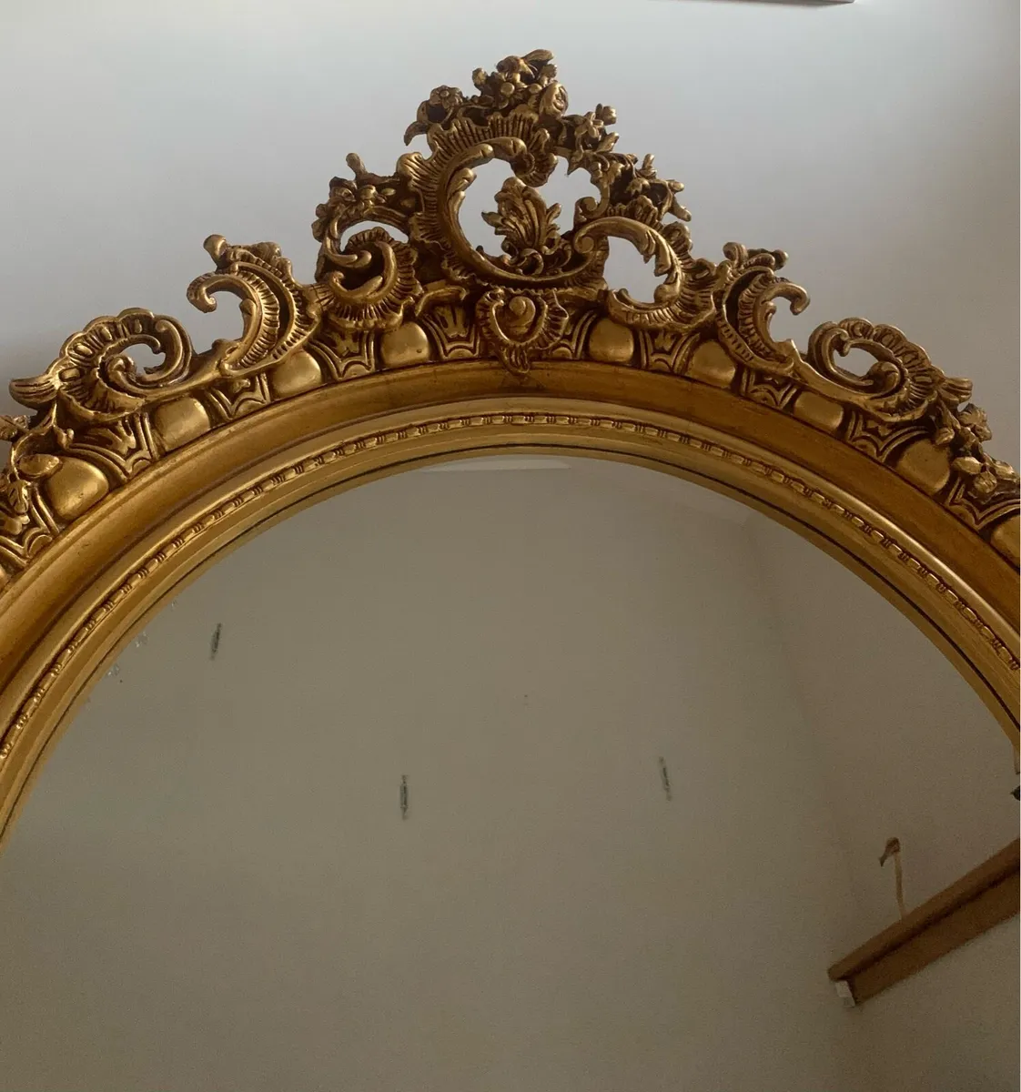 Large gold gilded mirror - Image 2