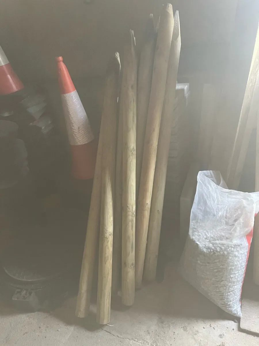 Wooden stakes - Image 1