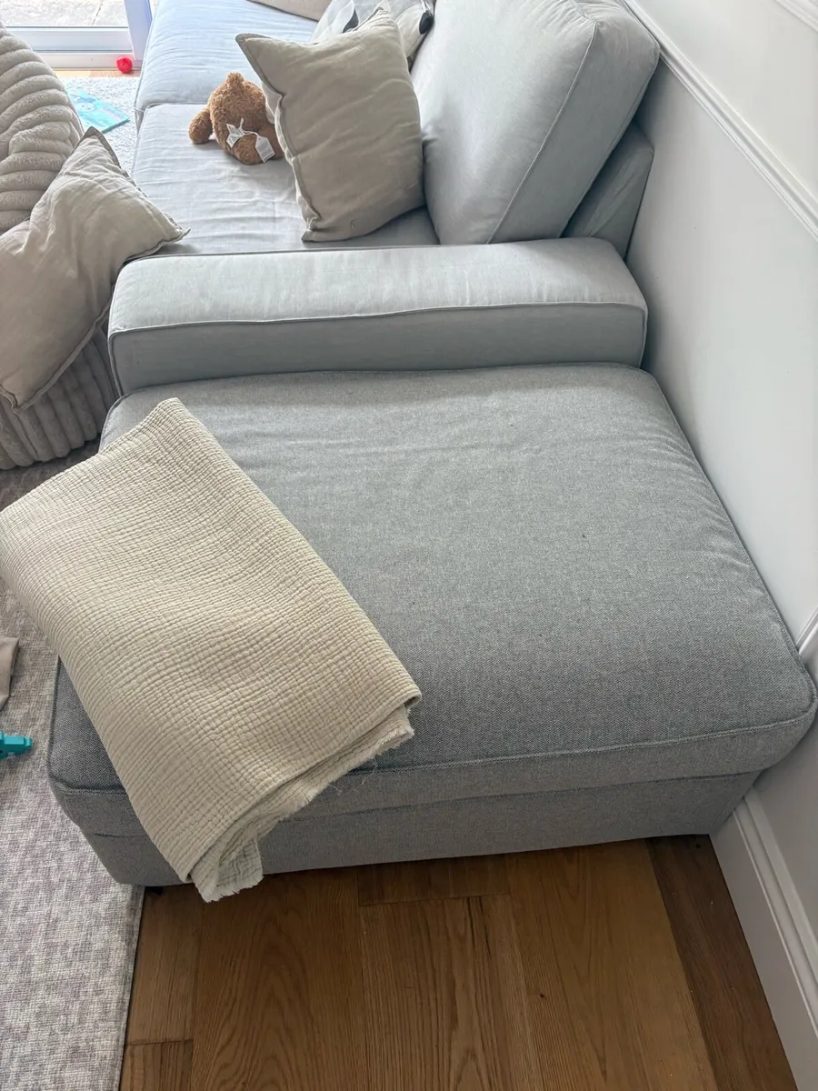 Sofa and footstool - Image 2