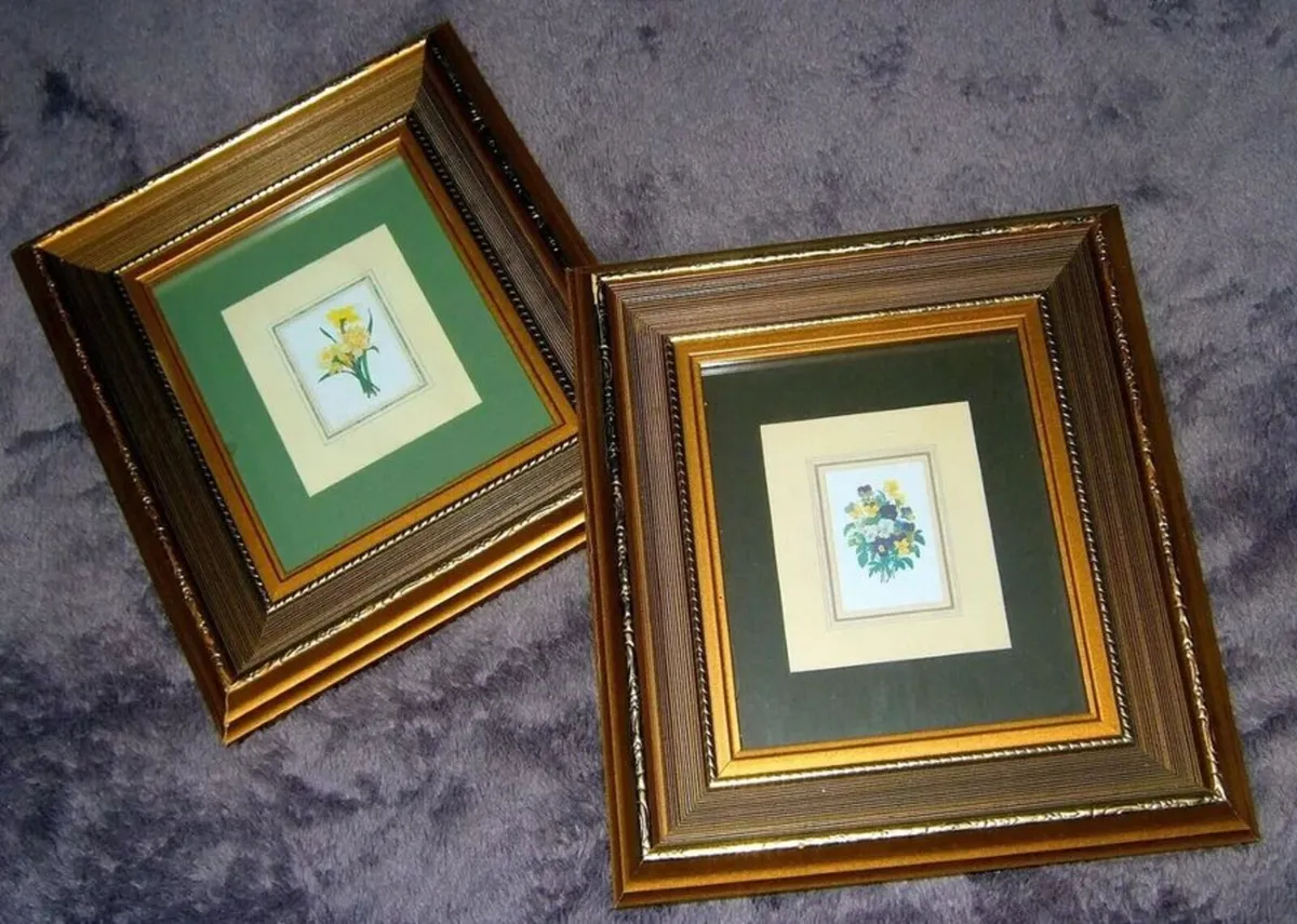 Beautiful Pair of Vintage Framed Botanical Prints - Image 4
