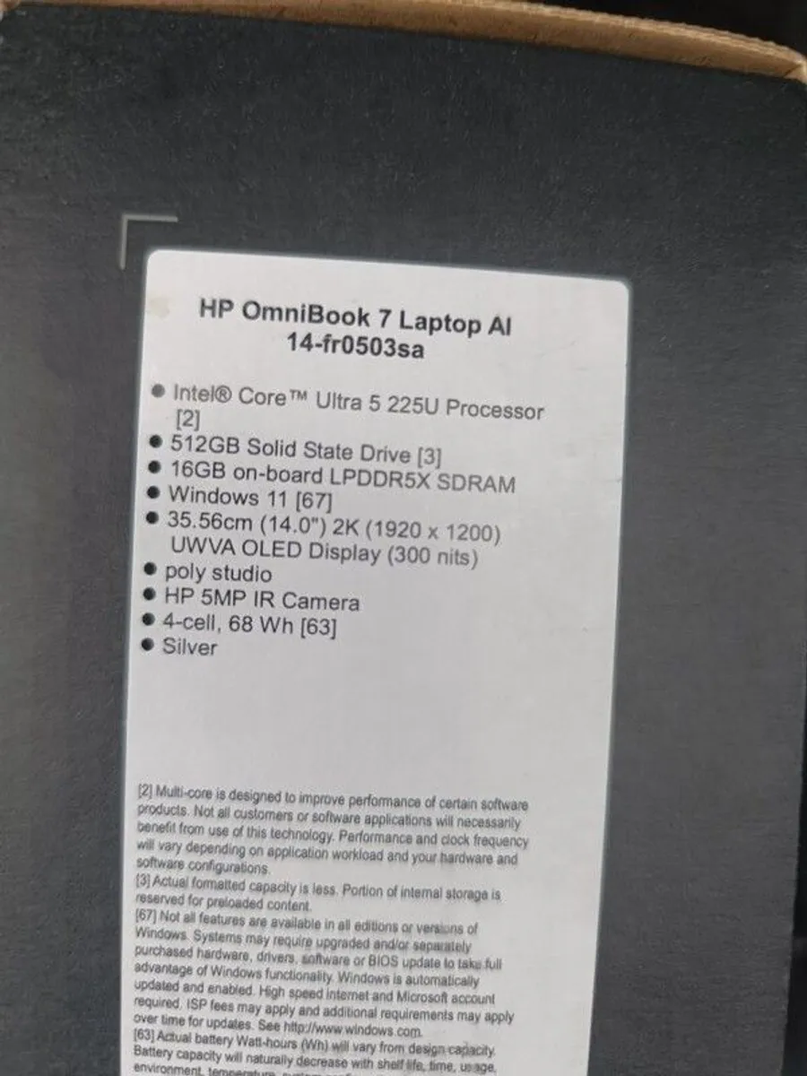 HP omnibook 7 AI Like new - Image 1