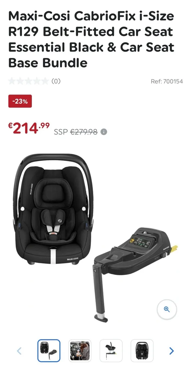 Maxi-Cosi car seat and isofix base X2 - Image 1