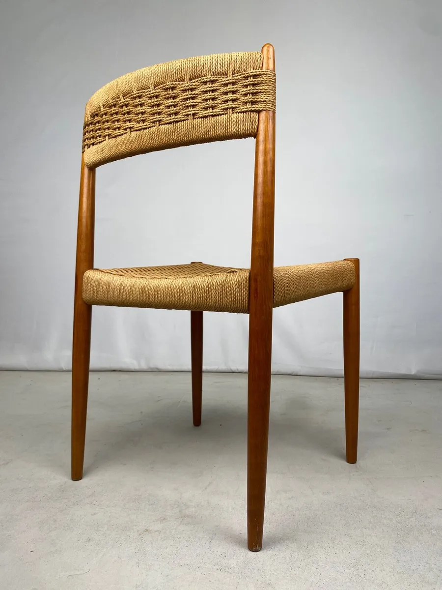 Mid Century Danish Teak Table & Chairs - Image 4