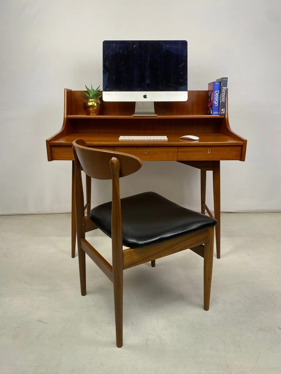 Rare Mid Century Scandinavian Desk & Chair - Image 3