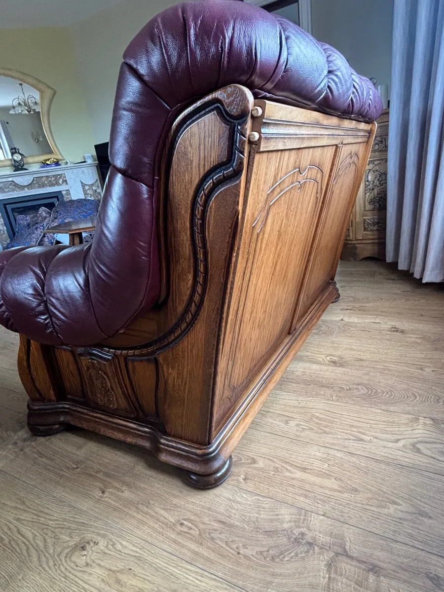 3-Piece Genuine Leather Sofa Suite - Image 2