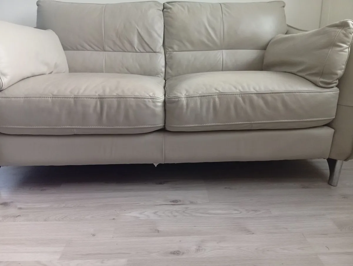 Italian Genuine Leather Comfortable Sofa - Image 2