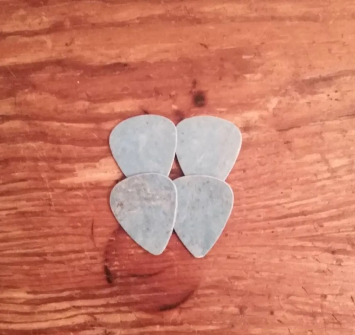 DIY Recycled Plastic Guitar Picks w/Wood