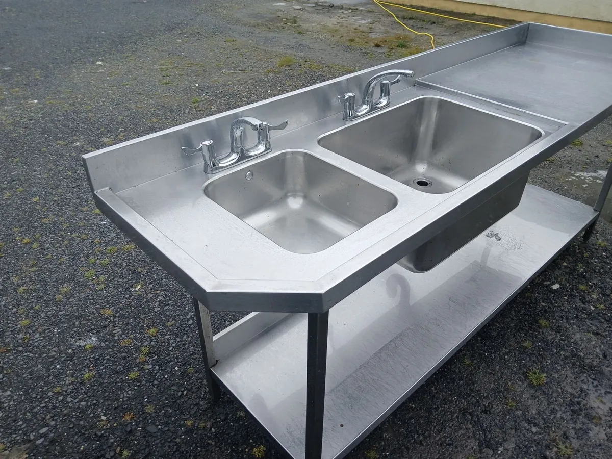 Staneless steel cabbinet double  sink unit... - Image 3