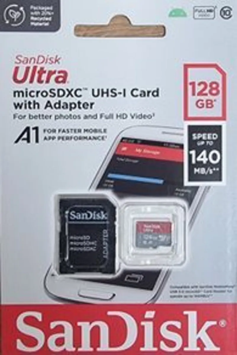 Micro SD Card 128GB Sandisk Ultra
