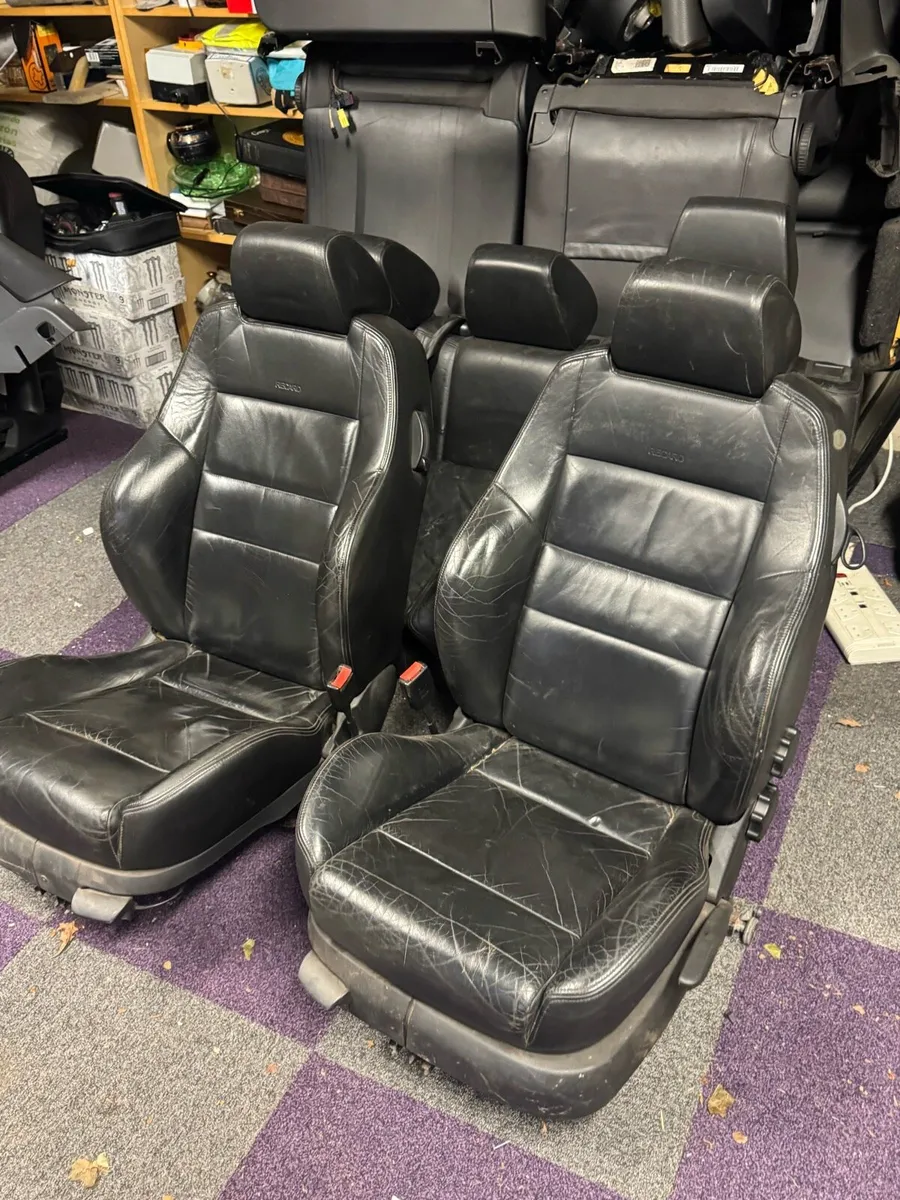 Mk4 golf leather heated 3 door Recaro seats cards - Image 3