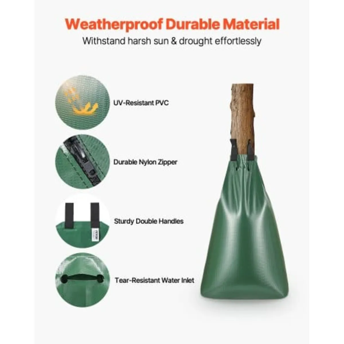 Tree Watering Bag, 4 Packs 20 Gallons Watering Bag - Image 3