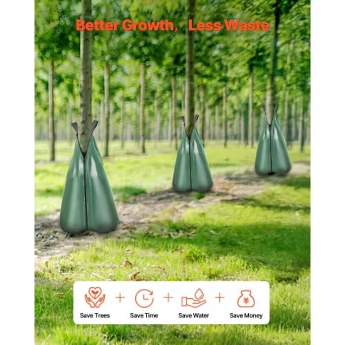 Tree Watering Bag, 4 Packs 20 Gallons Watering Bag - Image 4