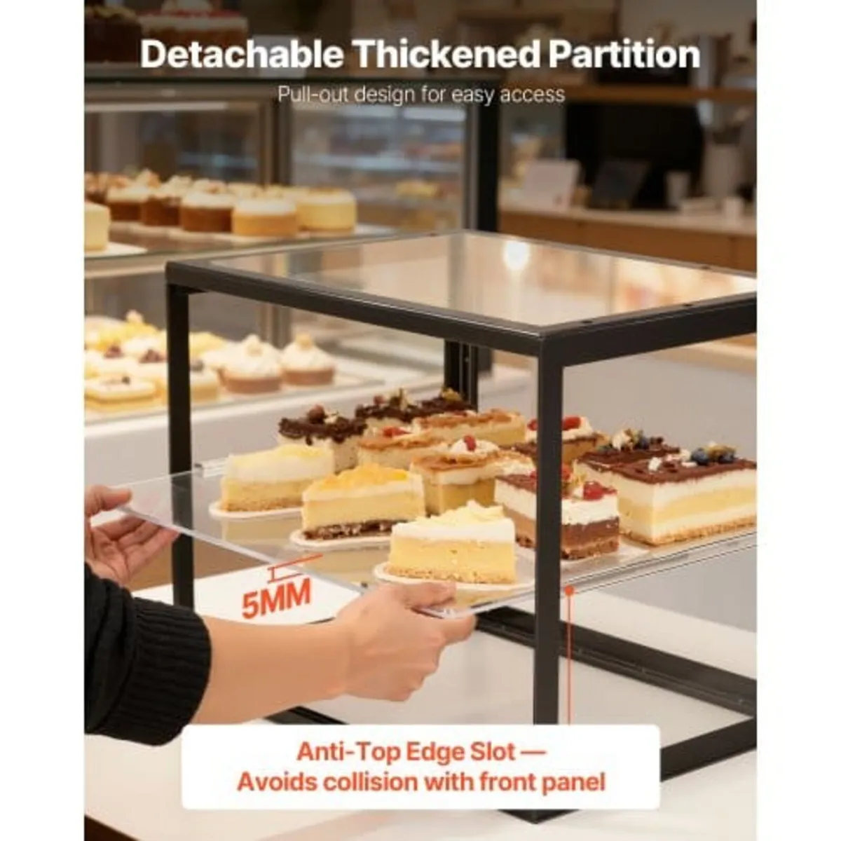 Bakery Display Case, 2-Tier Commercial Countertop - Image 4