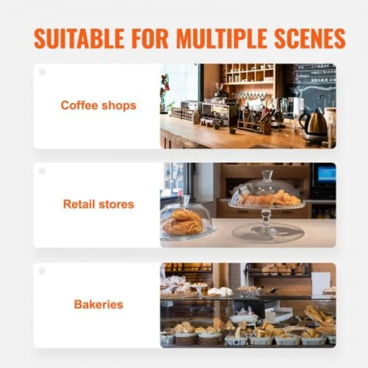 Pastry Display Case, 3-Tier Commercial Countertop - Image 4