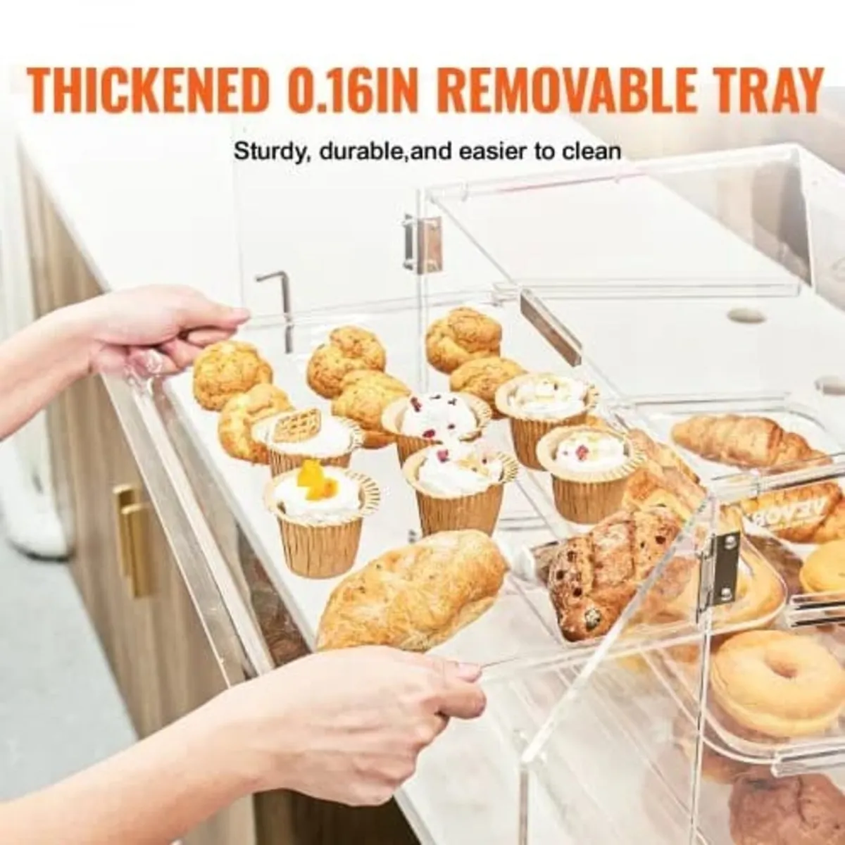 Pastry Display Case, 3-Tier Commercial Countertop - Image 2
