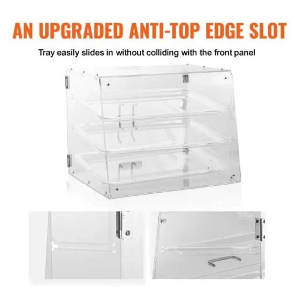Pastry Display Case, 3-Tier Commercial Countertop - Image 3