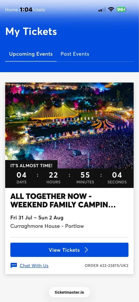 All Together Now 2 Family Camping Tickets