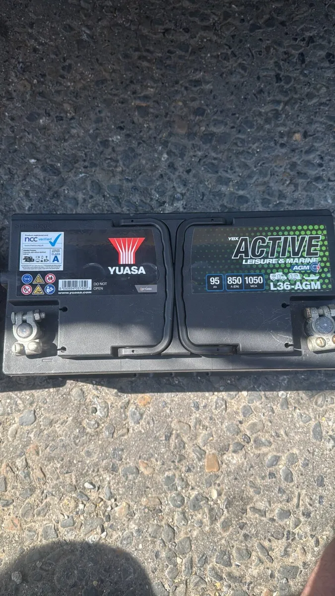 2× Yuasa L36-AGM 95Ah Leisure Batteries - Image 2