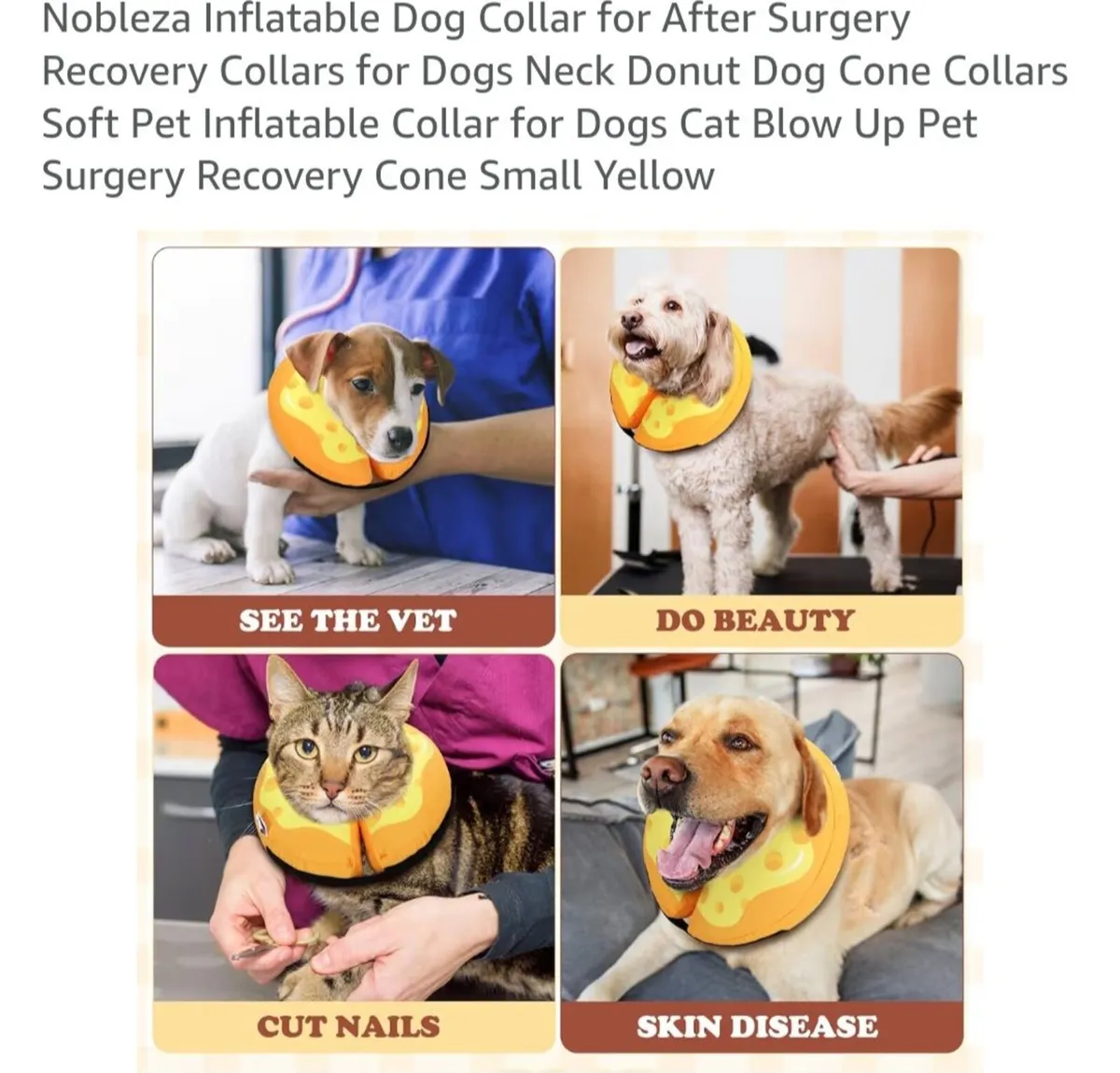 Inflatable Protective Recovery Neck Cone Cushion ( - Image 2