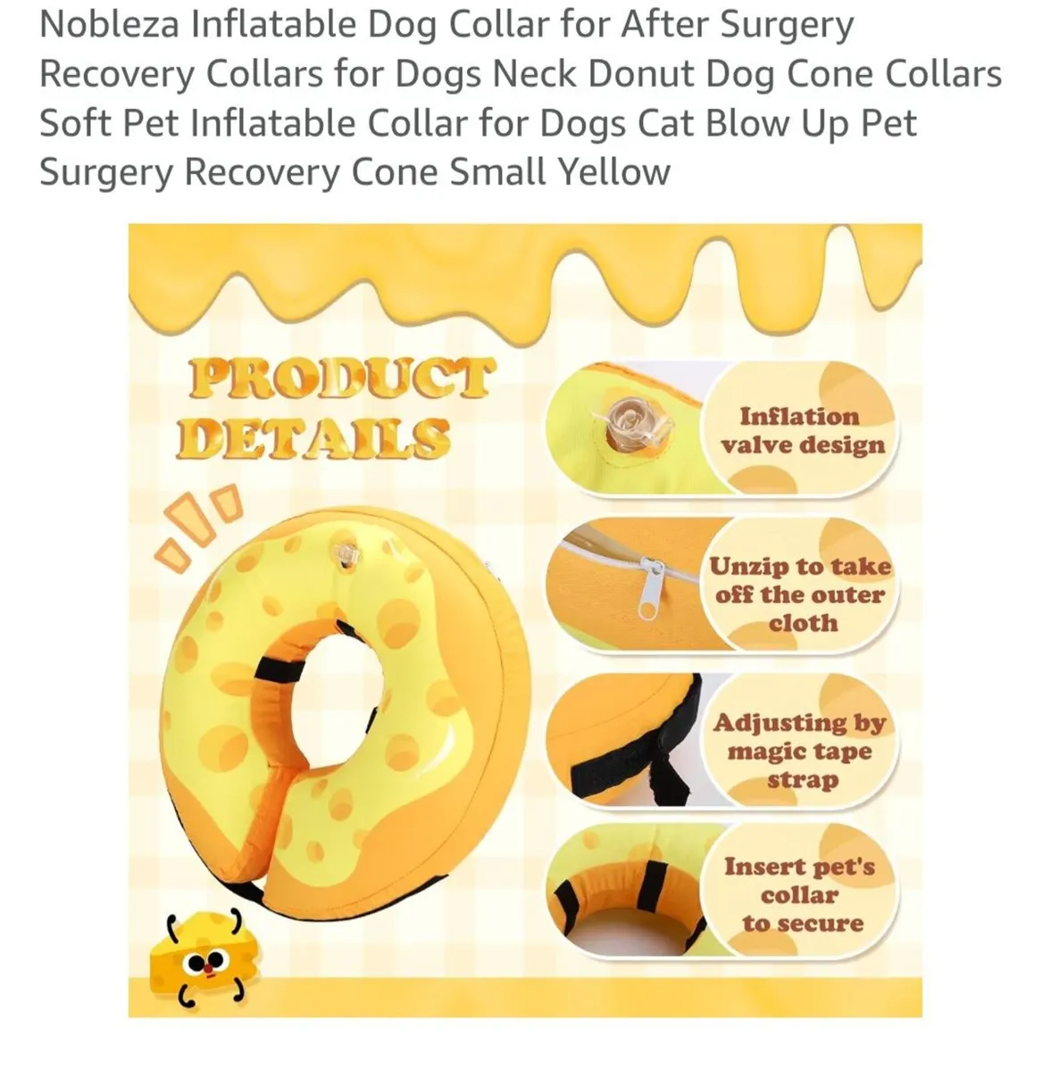 Inflatable Protective Recovery Neck Cone Cushion ( - Image 4