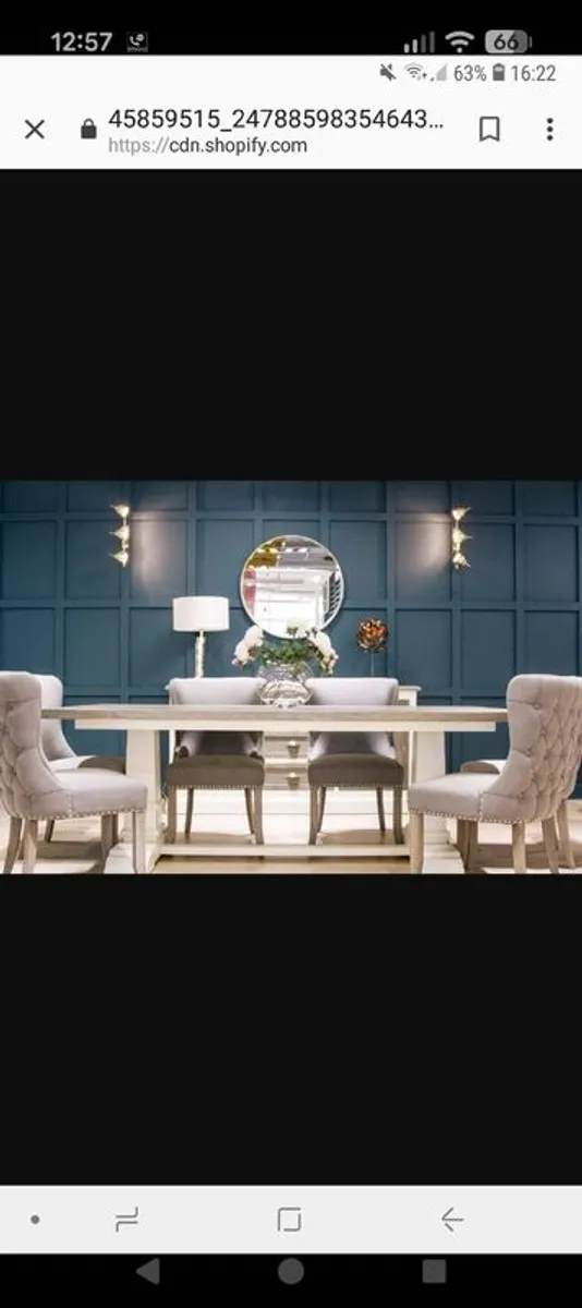 dining table and chairs - Image 1
