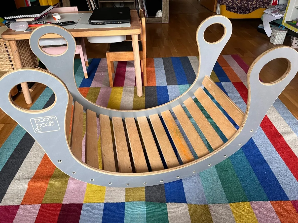 Wooden rocker + slide / climbing wall GOOD WOOD - Image 4