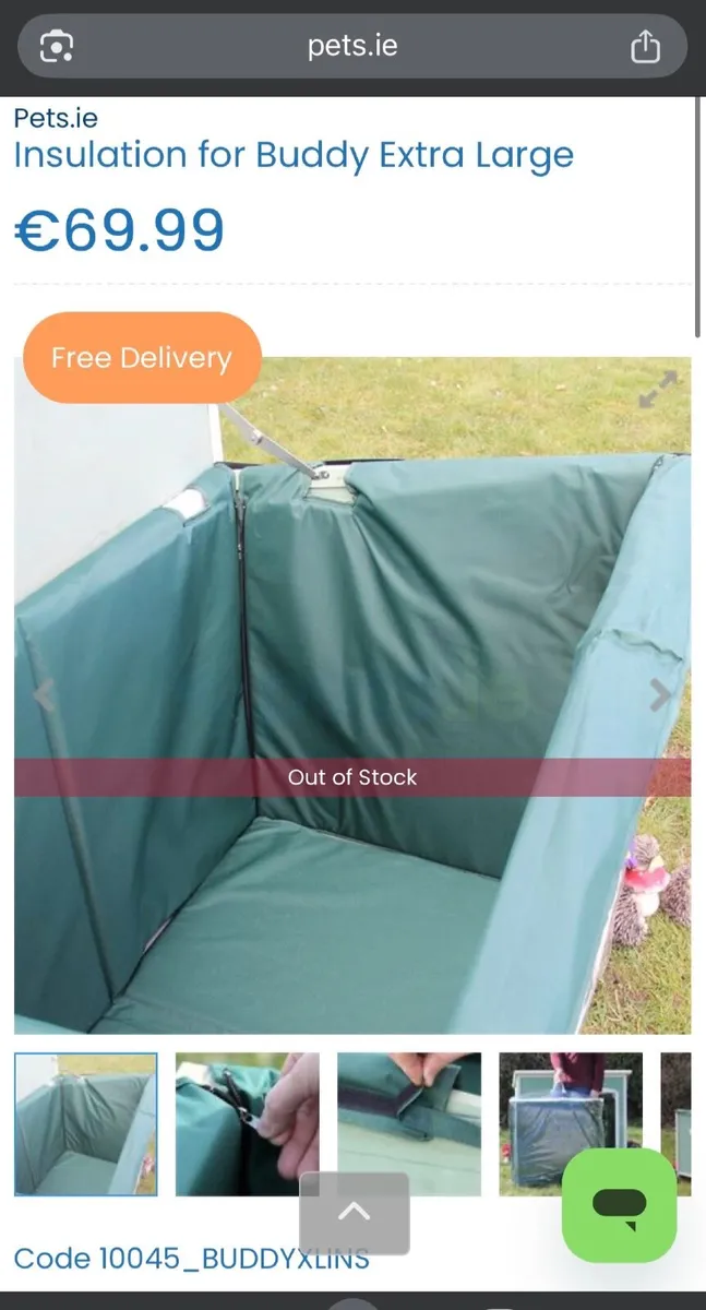 Large Kennel with lining and bedding - Image 3