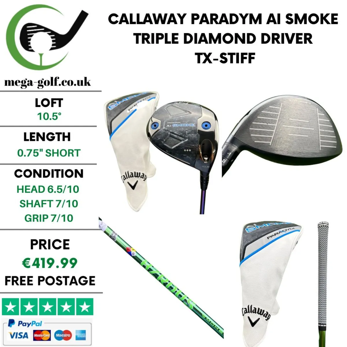 Callaway Paradym Ai Smoke Triple Diamond Driver - Image 1