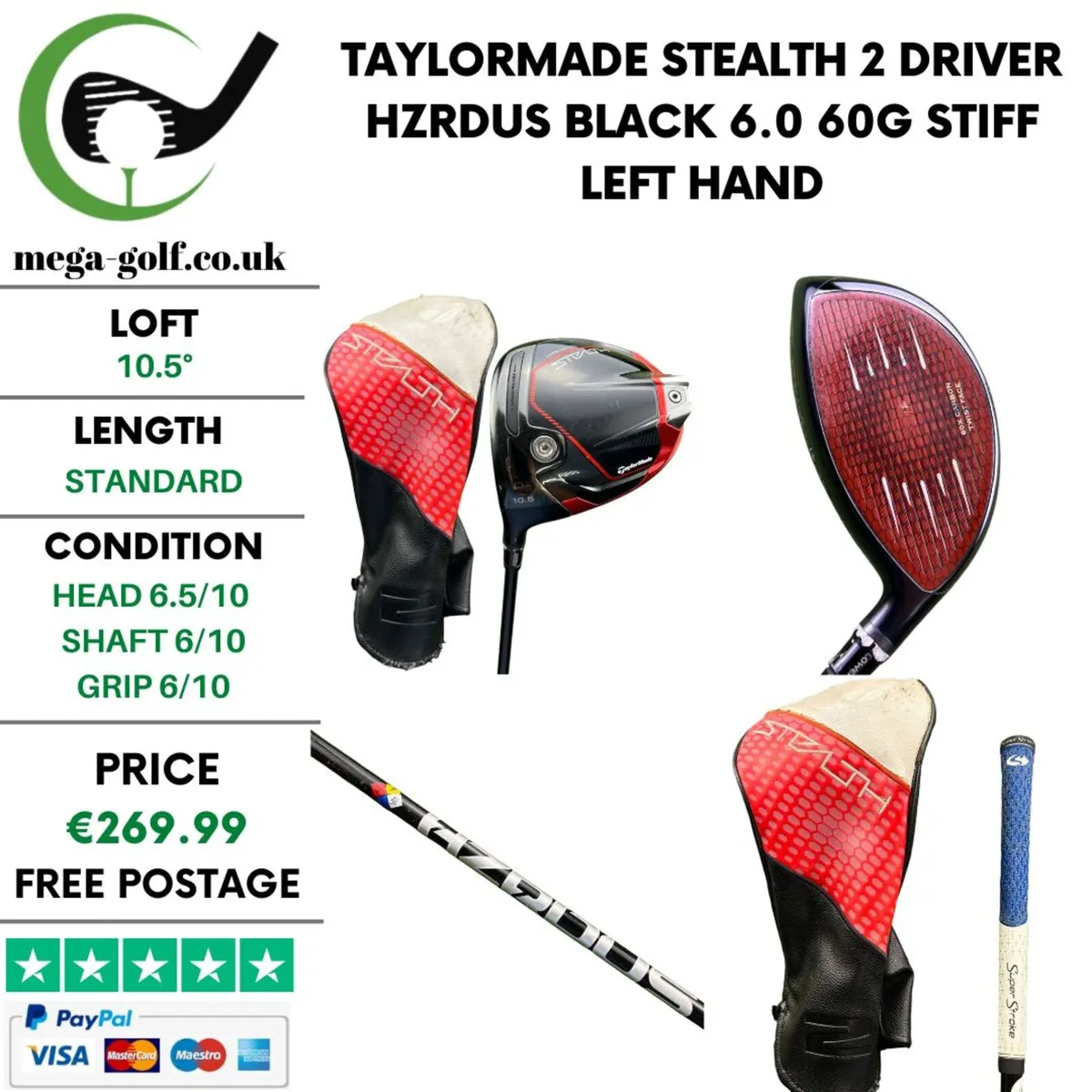 Taylormade Stealth 2 Driver / 10.5° / Stiff - Image 1